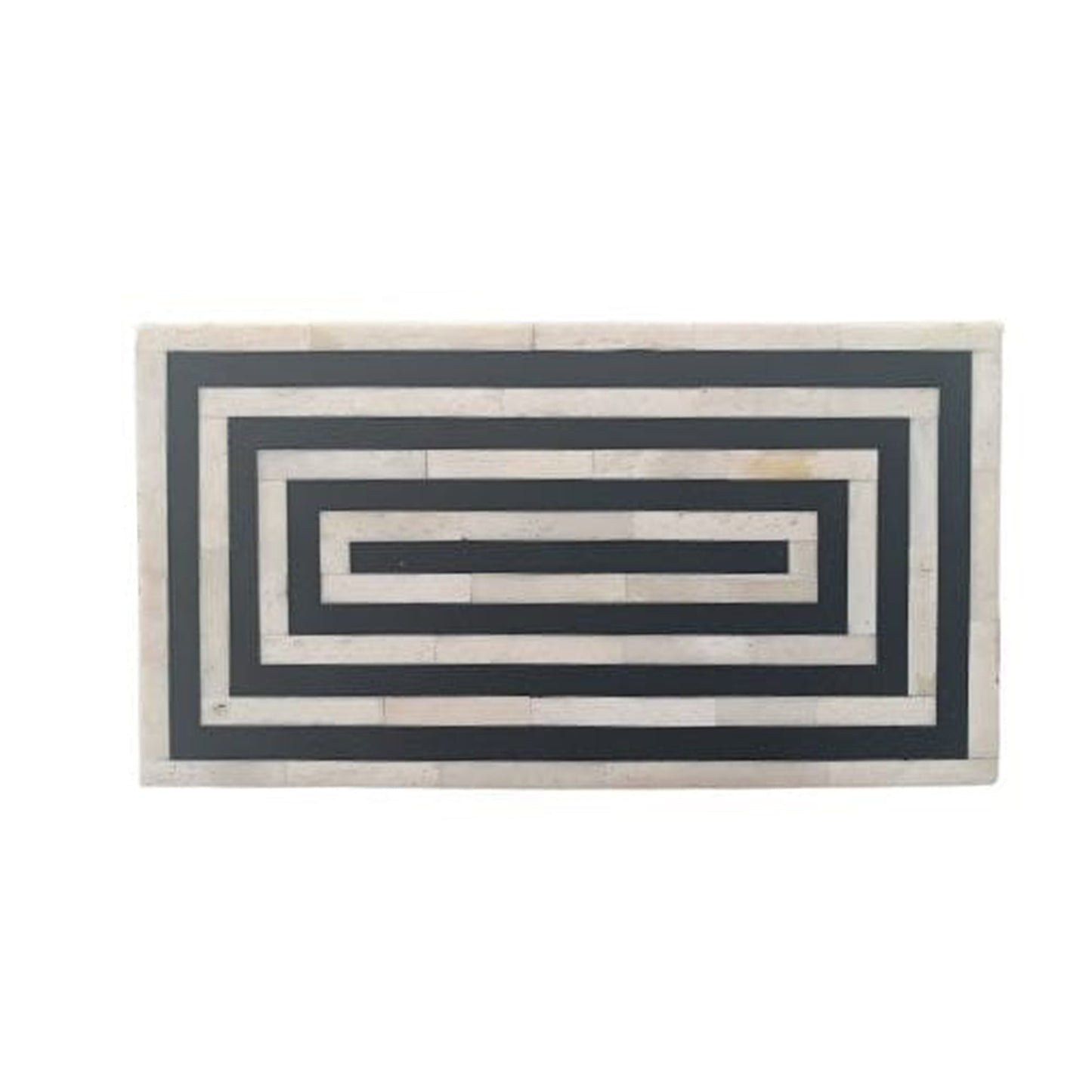 Handmade Customized Bone Inlay Strip Pattern Jewelry Box