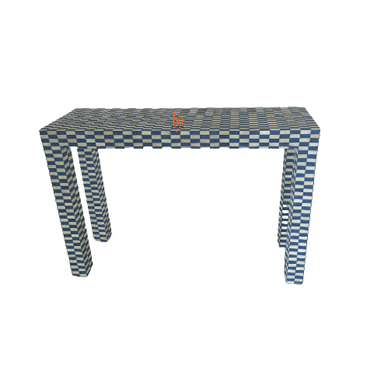 Bone Inlay Checkerboard design Console Table