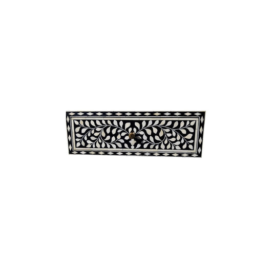 Handmade Customized Bone Inlay Floating Bedside