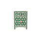 Personalized Jade Green Floral Bone Inlay Bedside Table