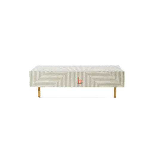 Handmade Bone Inlay Coffee Table Attractive Home Décor Inlay Furniture