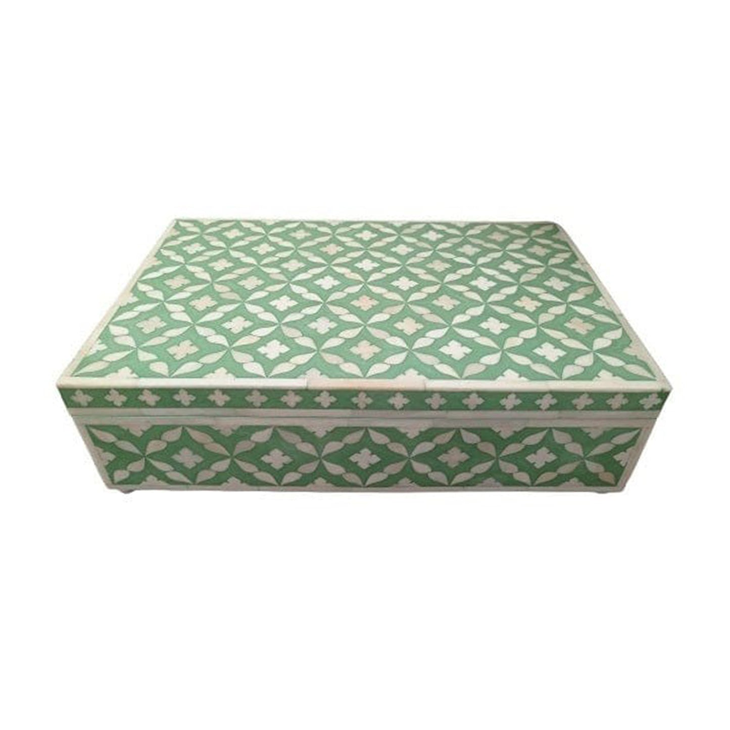 Customized Bone Inlay Handmade Moroccan Pattern Jewelry Box