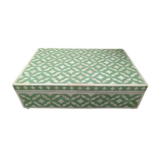 Customized Bone Inlay Handmade Moroccan Pattern Jewelry Box