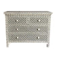Handmade Customized Bone Inlay Star Eye Pattern Chest of 4 Drawer