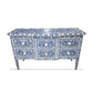 Handmade Bone Inlay Console 6 Drawer Beautifully Crafted Floral Design Beautiful Entrance Table Best Home Decor Furniture