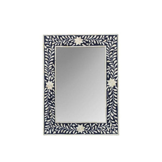 Handmade Customized  Bone Inlay Rectangular Mirror Frame Best For Home Decor