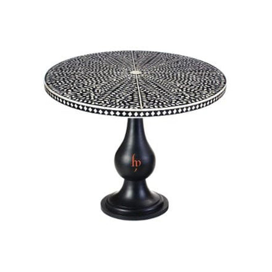 Handmade Customized  Bone Inlay Round Dinning Table