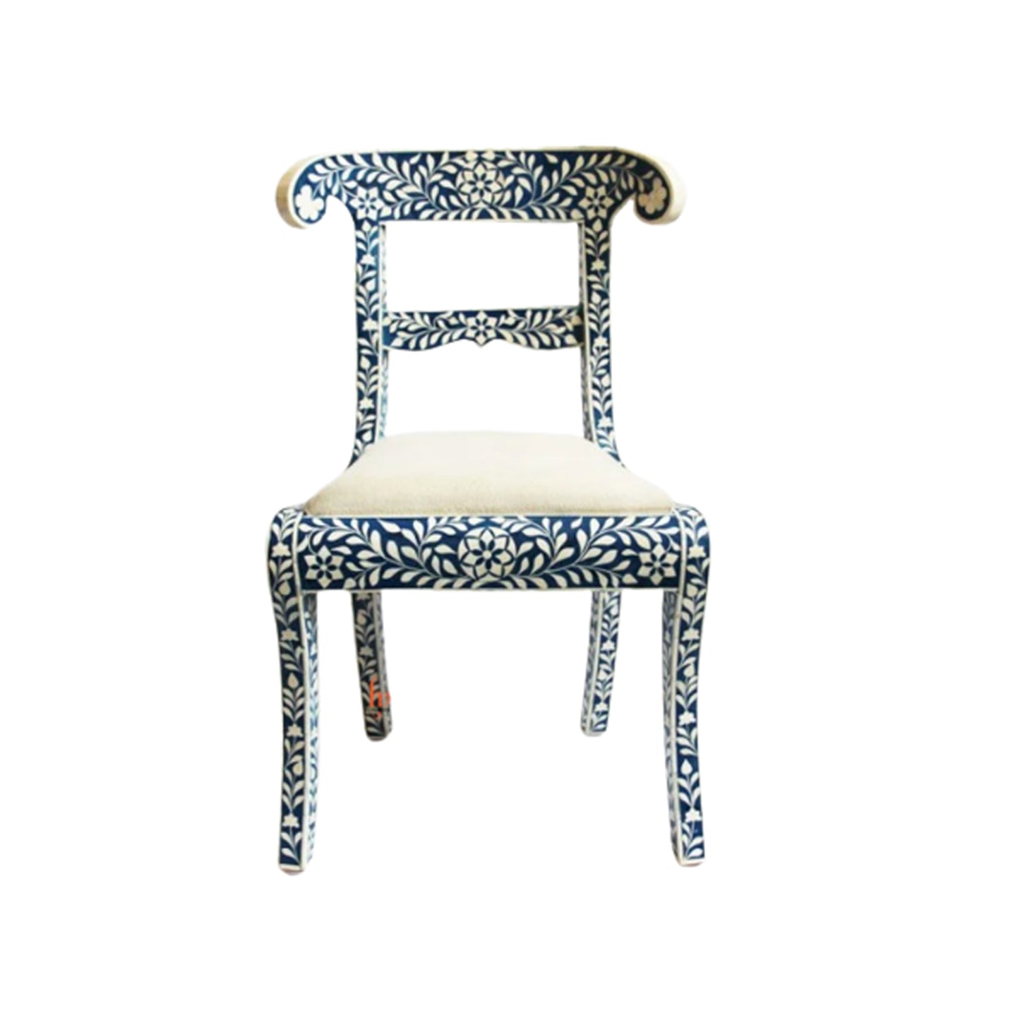 Handmade Bone Inlay Chair Beautifully Crafted Floral Dinning Chair Beautiful Home Decor Chair