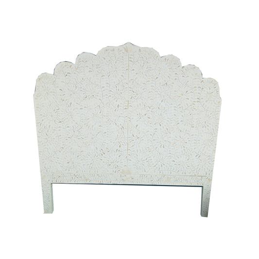 Handmade Customized Bone Inlay Floral Pattern Bedhead