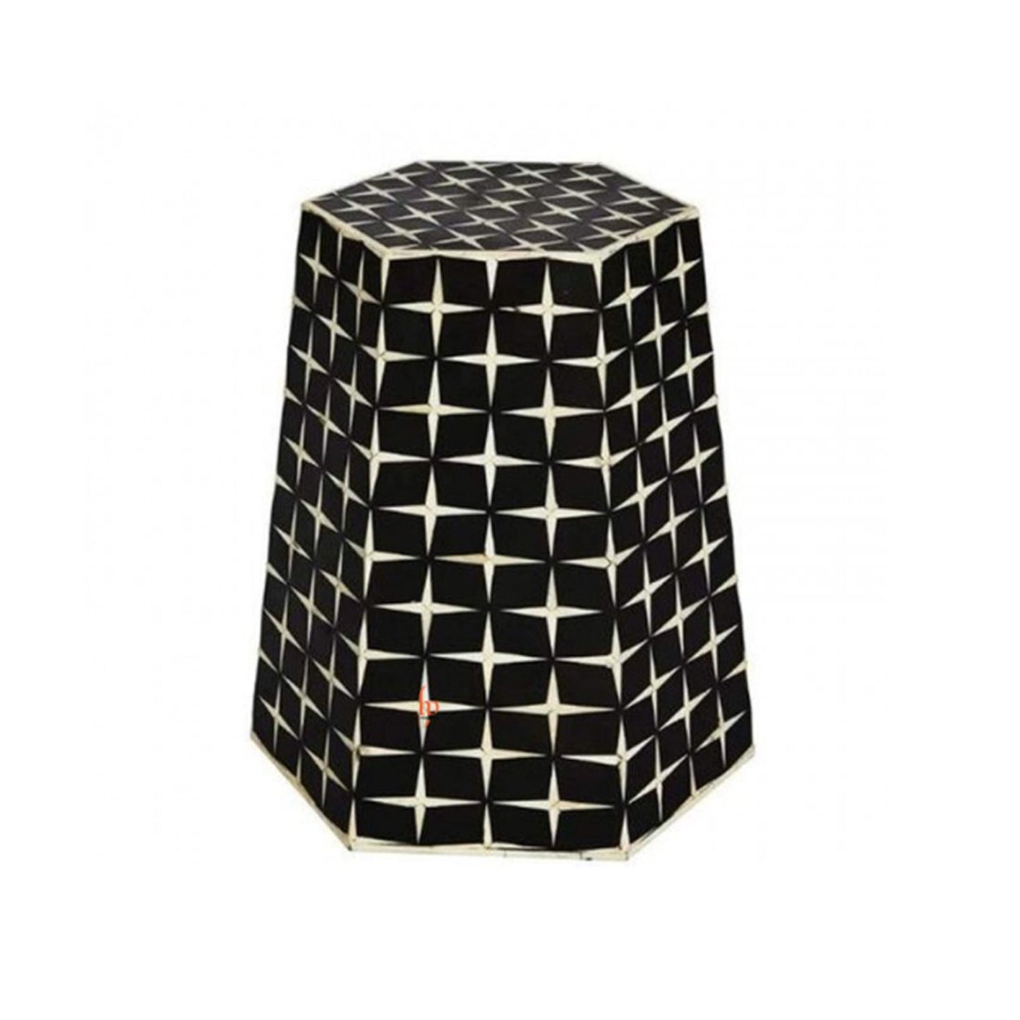 Handmade Bone Inlay Diamond Shaped Stool Home Decor Furniture Beautifully Design Side Stool Classic Vintage Furniture