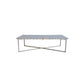 Bone Inlay Coffee Table in White Natural Design with Metal Based and Free Door Step Shipping