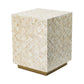 Mother Of Pearl Square Shape Stool