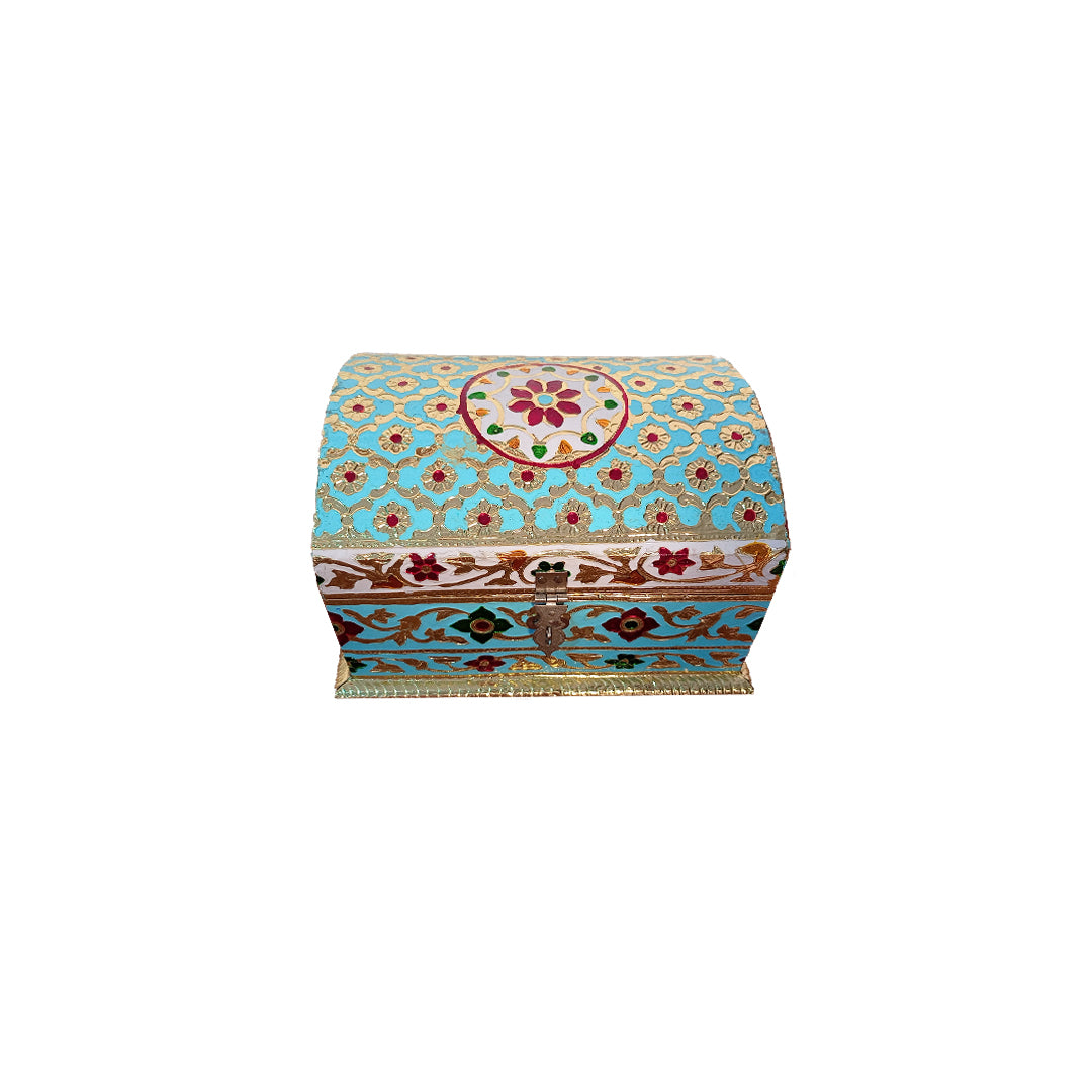 Personalized handmade Decorative Meenakari Art Jewellery Box Best Gift For Any Occassion