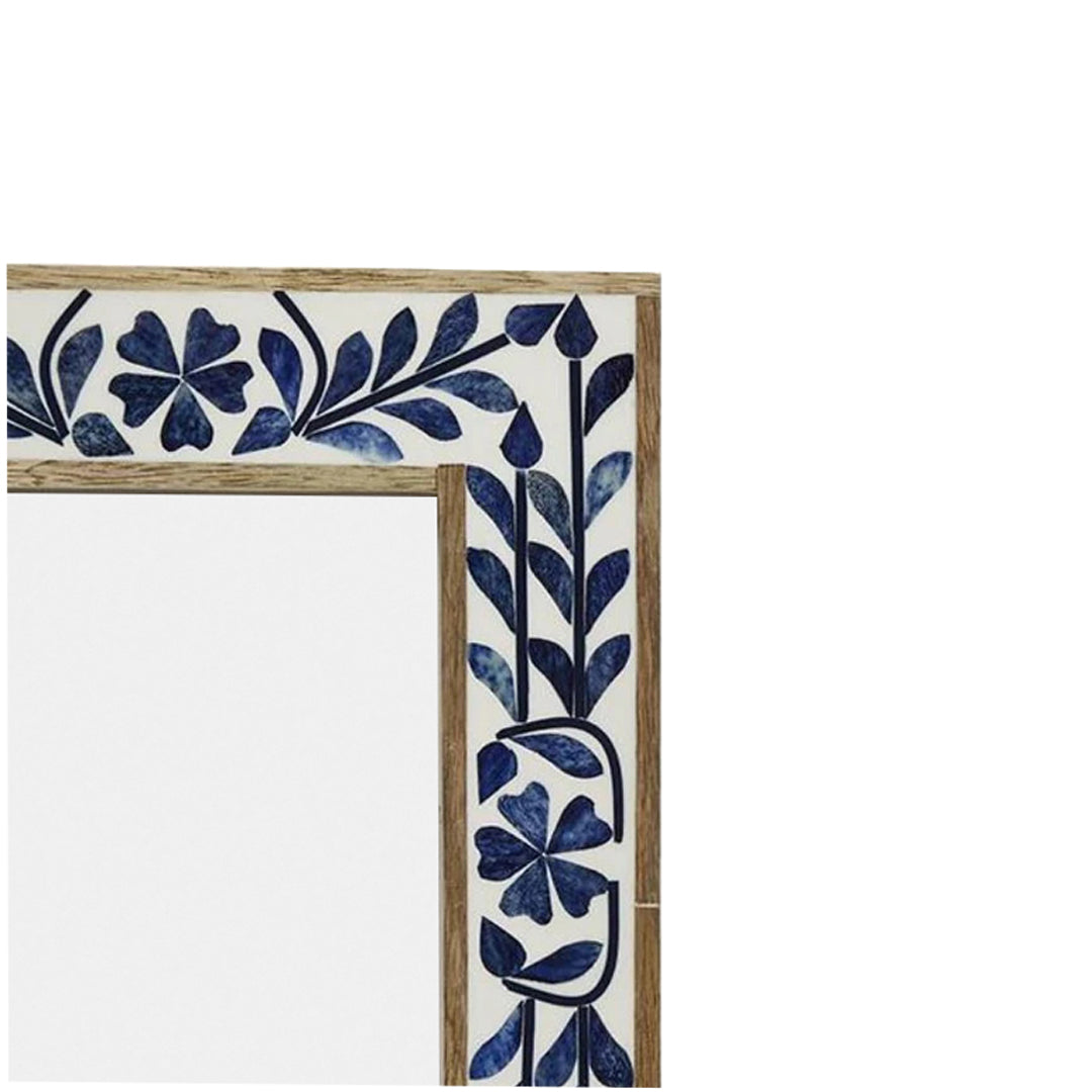 Handmade Customized Bone Inlay floral pattern Photo Frame