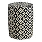 Personalized Bone Inlay Round Stool Home Decor Furniture Beautifully Attractive Look Side Table Dinning Stool Classic Vintage Furniture