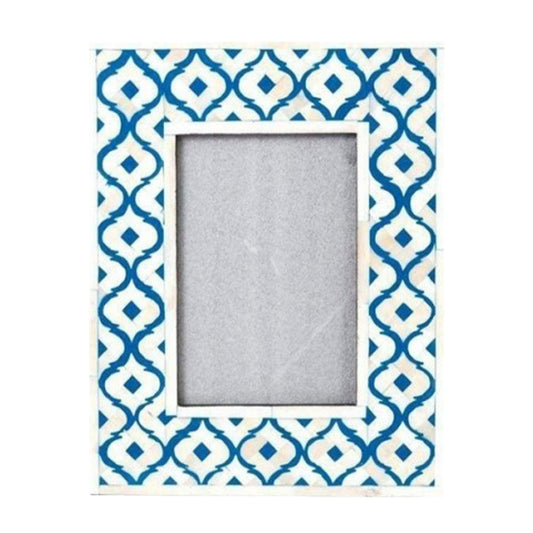 Handmade Customized Bone Inlay  Pattern Photo Frame Best For Home Decor