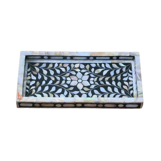 Handmade Mother Of Pearl Inlay Tray,Serving Tray,Decorative Tray Perfect Gift for any occasion