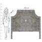 Handmade Customized Bone Inlay Bedhead Best For Home Decor