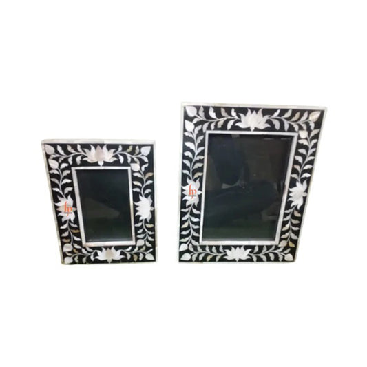 Handmade Classic Set Of 2 Mother of Pearl Inlay Photo Frame Best Gift For Any Occassion