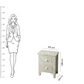 Personalized Bone Inlay Beautiful Bedside Table with 2-Drawers Beautifully Floral Design Free Shipping