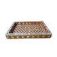 Handmade Mother of Pearl Fish Scale Tray Perfect Home Décor