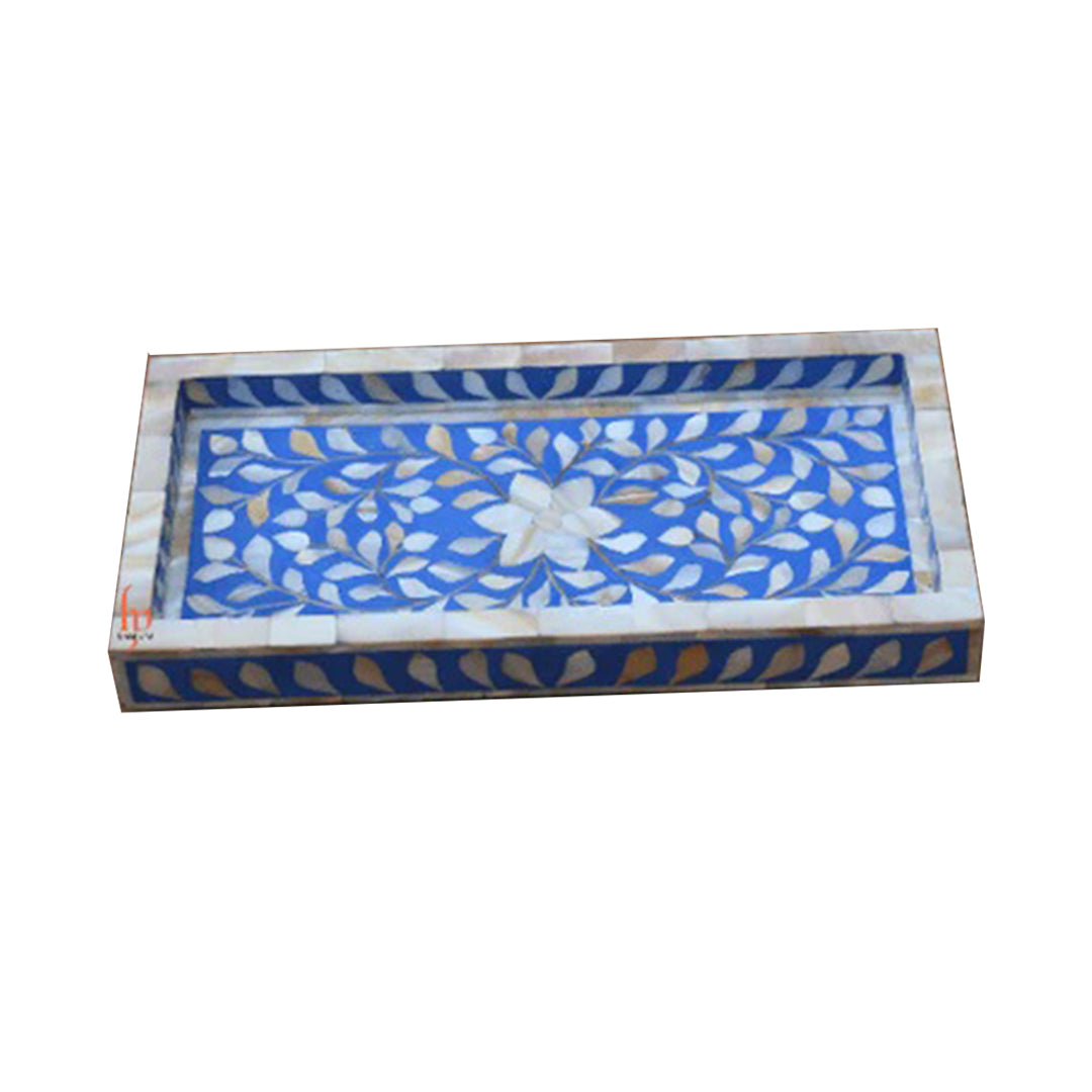 Mother Of Pearl Inlay Tray,Serving Tray, Decorative Tray Perfect Gift for Men, Women and your Loved Ones with Insurance