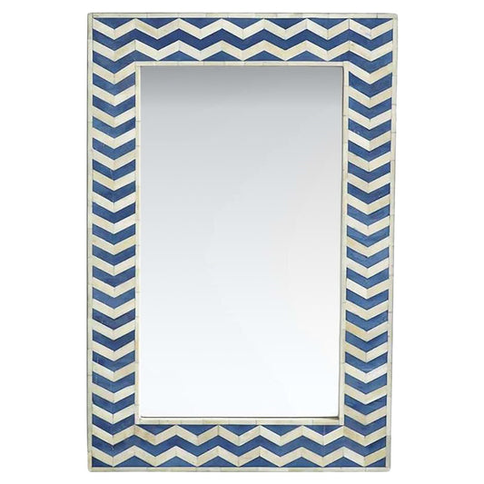 Personalized Handmade Bone Inlay Square Shaped Floral Mirror Frame Vintage Look Wall Mirror Traditional Decor Mirror Frame
