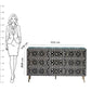 Handmade Customized Bone Inlay Chest of 9 Drawer for Home and Office Decor