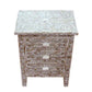 Personalized Mother Of Pearl Inlay Bedside Table Home Decor Purpose Attractive Design Beautifully Crafted Bedside table