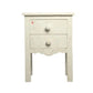 Hand Crafted White Bone Inlay Bedside Table/Nightable/Bedrun Perfect Home Decor