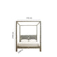 Handmade Bone Inlay King Size  Bed Frame with Headboard and pillars for Bedroom Decor