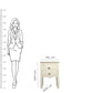 Hand Crafted White Bone Inlay Bedside Table/Nightable/Bedrun Perfect Home Decor