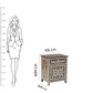Personalized Handmade Bone Inlay Set Of 2 Bedside Tables Home Decor Furniture Attractive Floral Design Entrance Tables