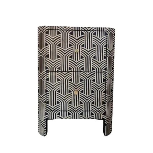 Personalized Handmade Midtown Inlay Nightstand Night Stand/Set Of 2 Bedside Tables