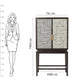 Handmade Bone Inlay Personalized Stunning Bar cabinet