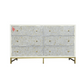 Bone Inlay Chest Of 6 Drawers Antique Diamond Design Indian Handmade Furniture Bone Inlay Dresser Cabinet