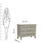 Handmade Bone Inlay 4 Chest Of Drawers Beautifully Crafted Home Decor Inlay Furniture