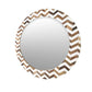 Handmade Bone Inlay Geocentrically Designed Round Mirror Frame Best For Home Decor