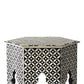 Handmade Bone Inlay Modern Antique Floral Design Stool Home Decor Furniture Beautifully Design Classic Vintage Furniture