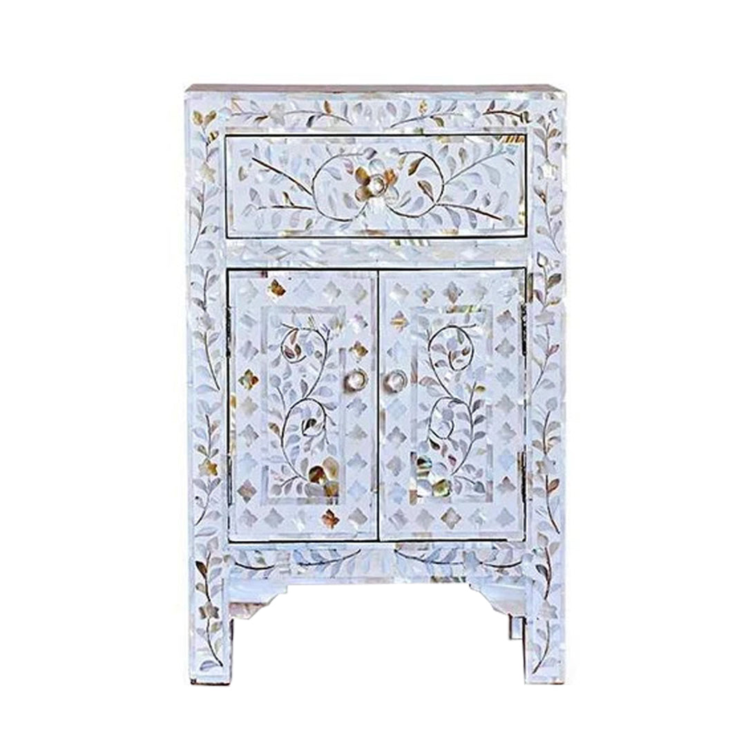 Handmade Customized Mother of Pearl Bedside Table