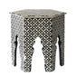 Handmade Bone Inlay Modern Antique Floral Design Stool Home Decor Furniture Beautifully Design Classic Vintage Furniture