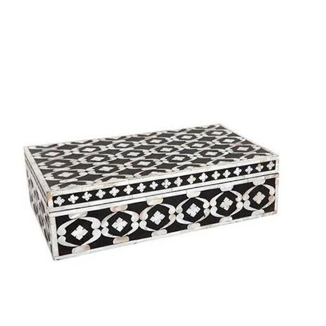 Handmade Bone Inlay Customized Floral Pattern Jewelry Box