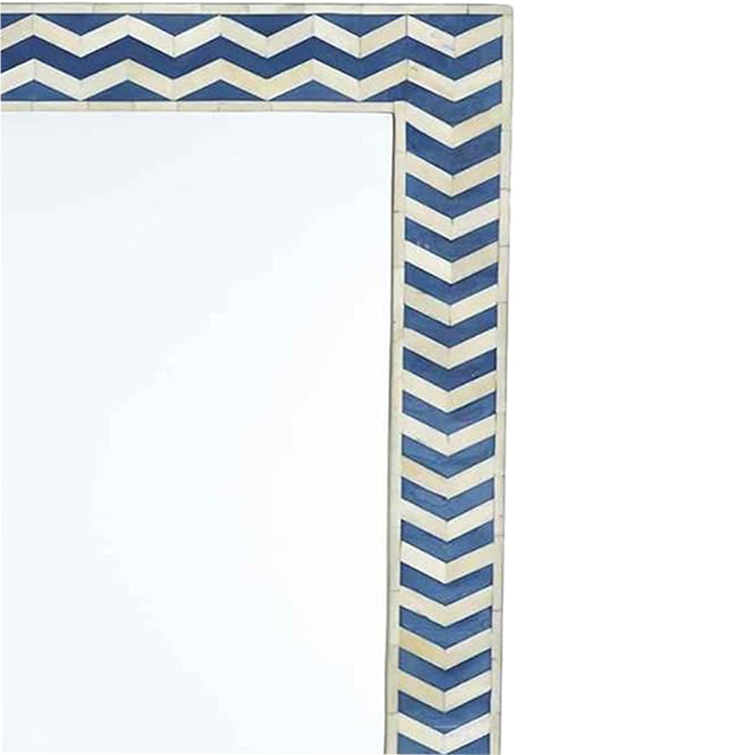 Personalized Handmade Bone Inlay Square Shaped Floral Mirror Frame Vintage Look Wall Mirror Traditional Decor Mirror Frame