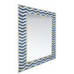 Personalized Handmade Bone Inlay Square Shaped Floral Mirror Frame Vintage Look Wall Mirror Traditional Decor Mirror Frame