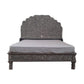 Handmade Bone Inlay King and Queen Size  Bed Frame with Headboard for Bedroom Decor
