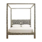 Handmade Bone Inlay King Size  Bed Frame with Headboard and pillars for Bedroom Decor