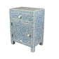 Personalized Handmade Bone Inlay Bedside Table  Home Decor Furniture Attractive Floral Design