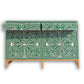 Handmade Customized Bone Inlay Chest of 2 Drawer/ buffet Green