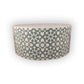 Customized Handmade Bone Inlay Round Coffee Table/ Moroccan Design Teal