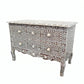 Bone Inlay Chest Of Drawers in Black Color